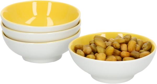 4er Set Doppio Schalen flach Ø 8 cm Gelb Snack-Schüssel Dessert-Bowl Ritzenhoff