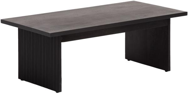 Couchtisch 110x55x40 cm Massivholz Schwarz Sofatisch Wohnzimmertisch