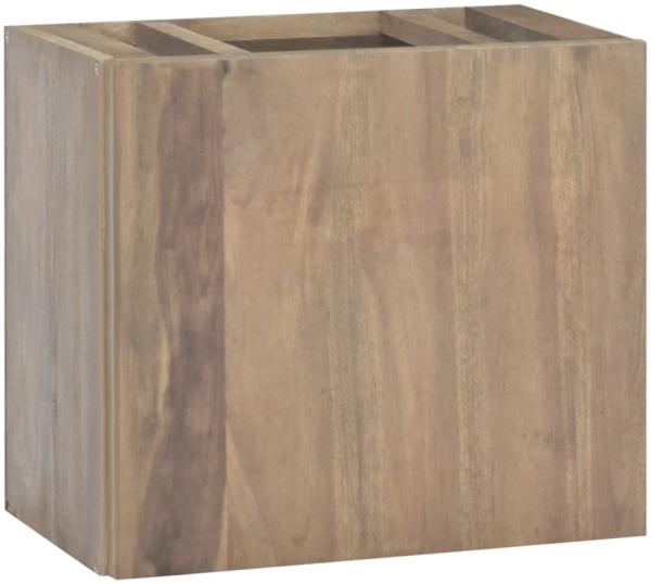 Wand-Badschrank 45x30x40 cm Massivholz Teak