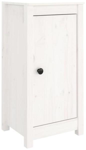 Sideboard Weiß 40x35x80 cm Massivholz Kiefer [813726]