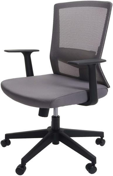 SIHOO Bürostuhl Schreibtischstuhl, ergonomische S-förmige Rückenlehne, atmungsaktiv verstellbare Taillenstütze ~ grau