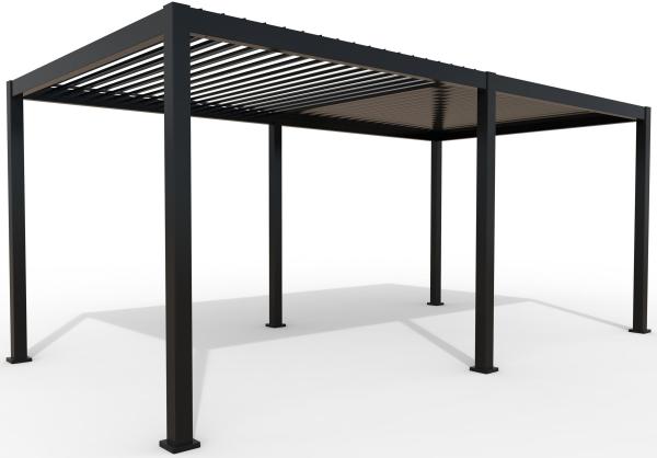 Pergola MIRADOR Classic 3x6 anthrazit Lamellendach