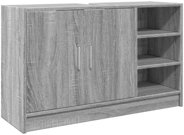 vidaXL Waschbeckenunterschrank Grau Sonoma 90x29x55 cm Holzwerkstoff Bild 6