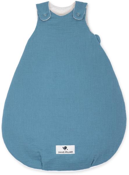 Babyschlafsack aus Baumwollmusselin - Blau