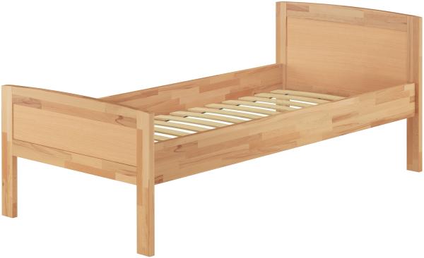 Einzelbett Buche Seniorenbett 90x200 Massivholzbett mit Rollrost 60.72-09FLM Bild 2