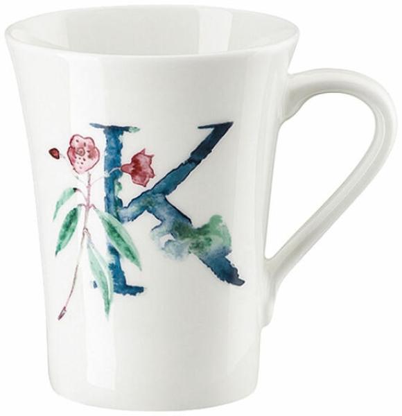 Hutschenreuther Flower Alphabet Becher mit Henkel - K, Bone China, Kalmia angustif, 400 ml, 02048-727390-15505