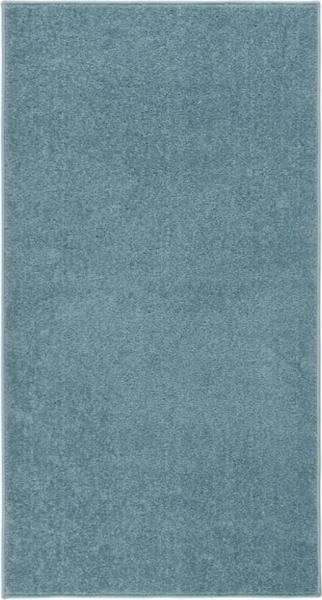 Teppich Kurzflor 80x150 cm Blau