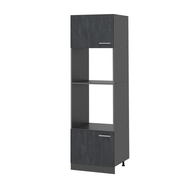 Vicco Mikrowellenschrank R-Line Schwarz Beton Anthrazit 60 cm