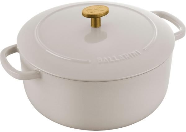 Ballarini 'Bellamonte' Cocotte, Gusseisentopf mit Deckel, Grau Rund 3