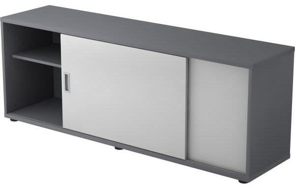 Sideboard 1,5OH beids. nutzbar Graphit / Grau