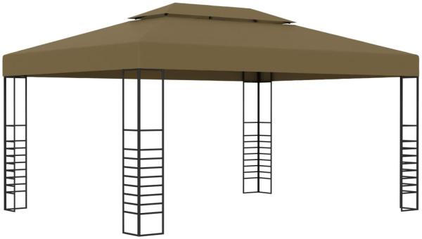 vidaXL Pavillon 3x4 m Taupe 180 g-m² Gartenpavillon