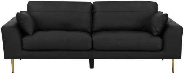 3-Sitzer Sofa Leder schwarz TORGET