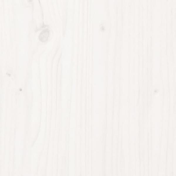 Massivholzbett Weiß 90x190 cm 3FT Single [3101054]