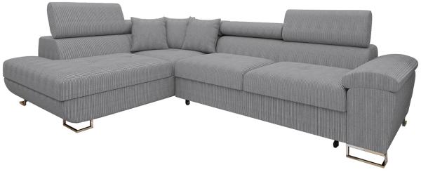 Ecksofa Cotere Cord (Farbe: Poso 110, Seite: Links)