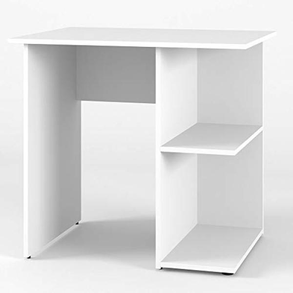 Vicco 'Simple' Schreibtisch, Weiß, mit 2 Fächern
