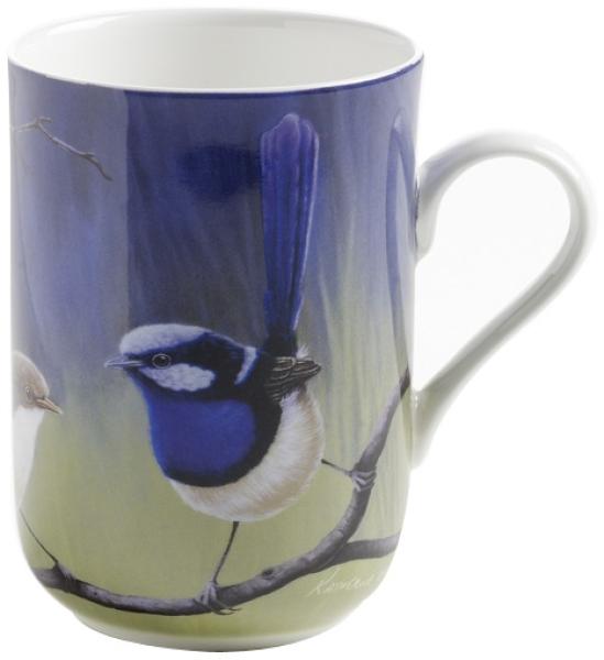 Becher 330 ml PRACHTSTAFFELSCHWANZ dkl Birds of Australia / Maxwell & Williams / Bone China / Katherine Castle / Kaffeebecher / Pott