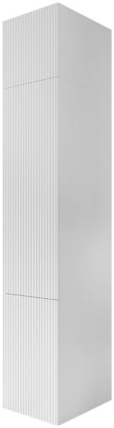 Kleiderschrank Fusbo 45 1D + Schrankaufsatz (Farbe: Weiß)