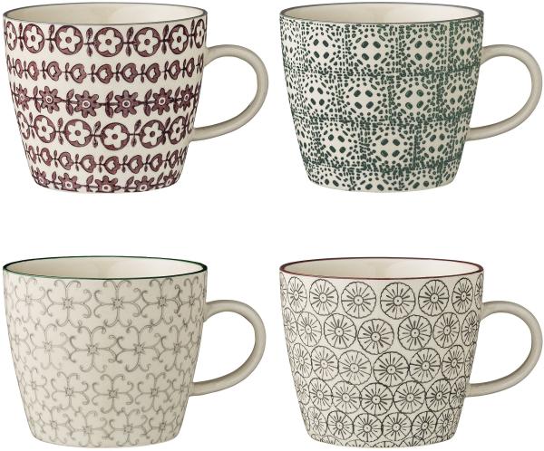 Karine Mugs Henkeltasse 4er Set - Bloomingville