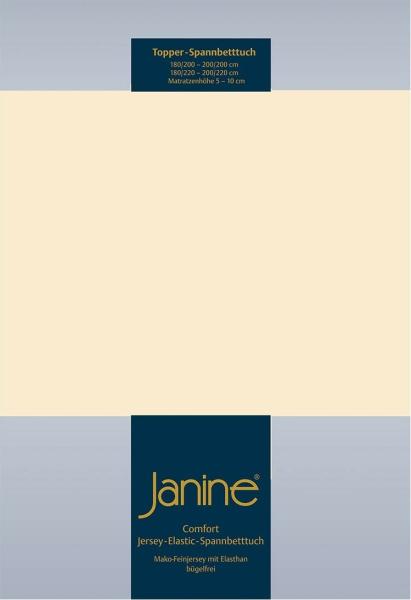 Janine Topper Comfort Jersey Spannbetttuch|180x200 cm - 200x220 cm| leinen