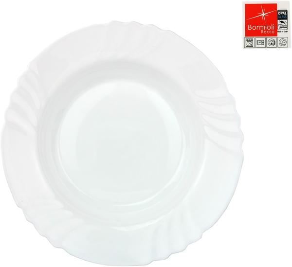 Essteller Ebro tief 23,5cm aus Opal-Hartglas