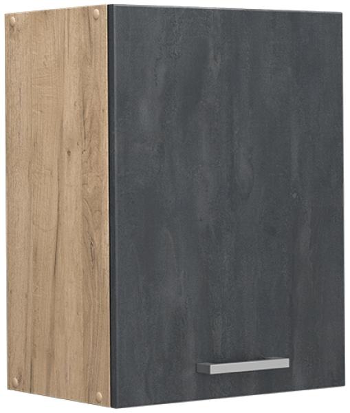 Vicco Hängeschrank R-Line Schwarz Beton Eiche 45 cm Bild 1