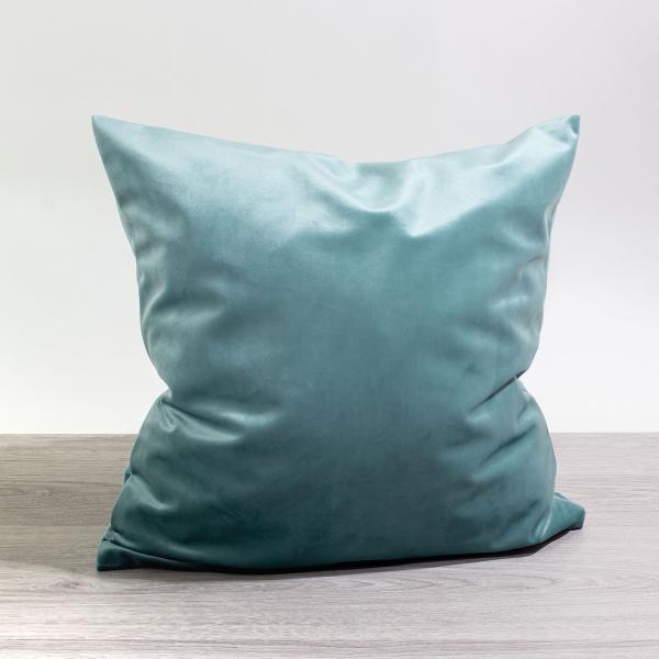 Kissen Deko von Lysel - eisblau Samtia 40x40 Polyester kissenbezug Dekokissen Bild 1