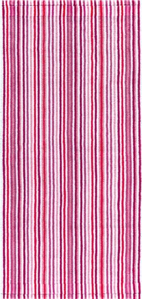 Combi Stripes Handtuch 50x100cm rose 500g/m² 100% Baumwolle