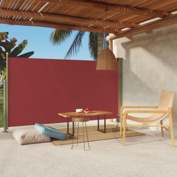 vidaXL Seitenmarkise Ausziehbar 170x300 cm Rot