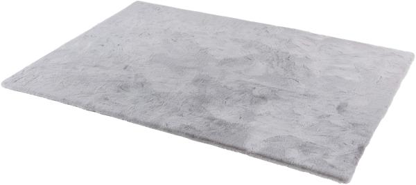 Teppich in Silber aus 100% Polyester - 230x160x2,5cm (LxBxH)