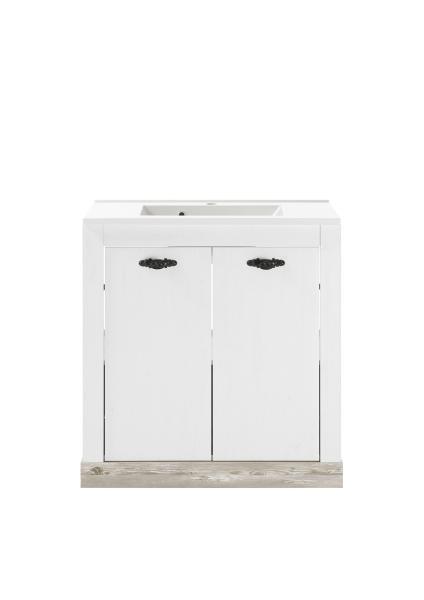 Florenz Waschtisch I 80cm - Pinie Weiß