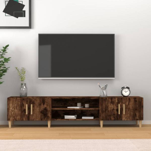 TV-Schrank Räuchereiche 180x31,5x40 cm Holzwerkstoff (Farbe: Braun)