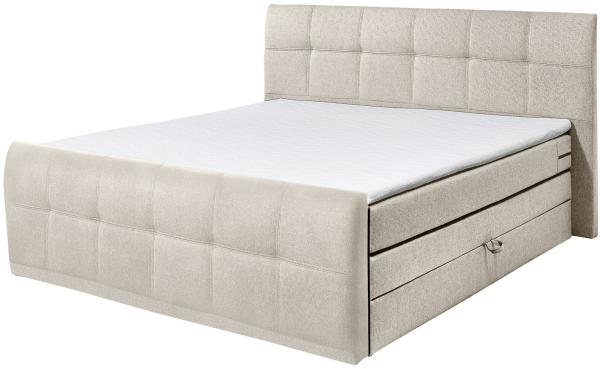 Boxspringbett mit Bettkasten 180cm beige SACB2