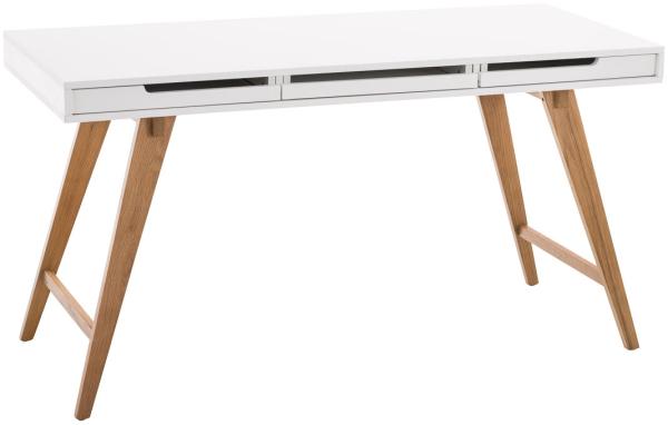 Schreibtisch Porto 140 cm weiß