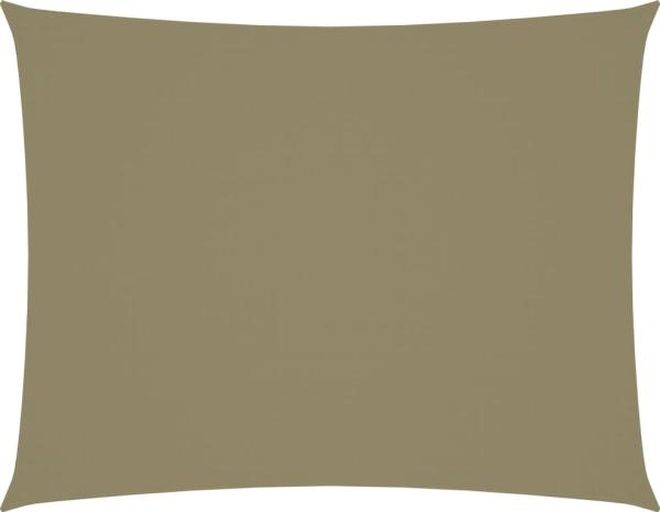 Sonnensegel Oxford-Gewebe Rechteckig 3,5x4,5 m Beige