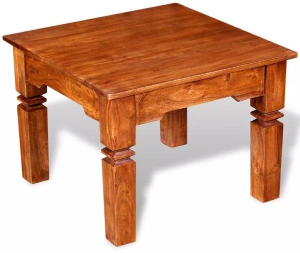 vidaXL Couchtisch Massivholz 60×60×45 cm