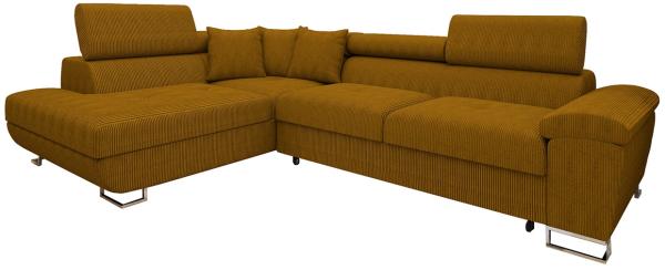 Ecksofa Cotere Cord (Farbe: Poso 01, Seite: Links)