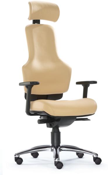 drehstuhlSchreibtischstuhl Ortholetic Balance Homeoffice Teppichrollen Beige