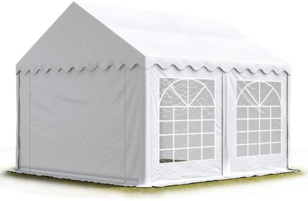 Party-Zelt Festzelt 5x4 m Garten-Pavillon -Zelt PVC Plane 700 N in weiß Wasserdicht