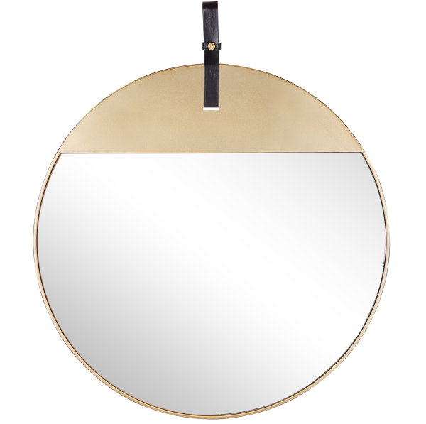Wandspiegel gold mit Aufhängeband ø 60 cm GURS