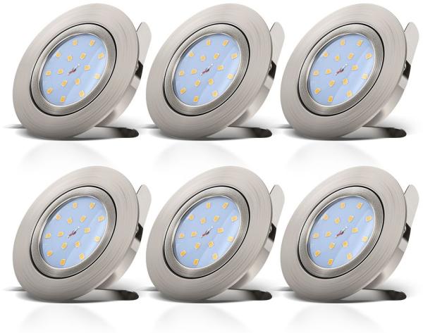Einbau-Strahler Spots LED dimmbar ultra-flach Einbau-Lampe Leuchte Deckenleuchte