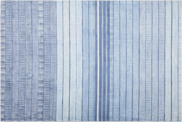 Teppich hellblau 160 x 230 cm Kurzflor YARDERE