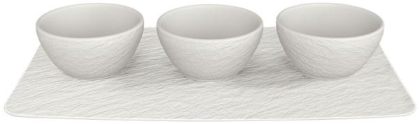 Villeroy & Boch Manufacture Rock Dipschälchen Set weiß 4-teilig - A