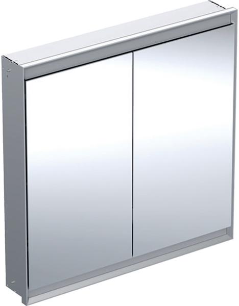 Geberit ONE Spiegelschrank mit ComfortLight, 2 Türen, Unterputzmontage, 90x90x15cm, 505. 803. 00, Farbe: Aluminium eloxiert - 505. 803. 00. 1