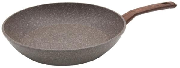 Steuber STONEWOOD Bratpfanne Ø 32 cm für öl- und fettfreies Braten, für alle Herdarten, robuste GREBLON Antihaftbeschichtung, Induktionspfanne