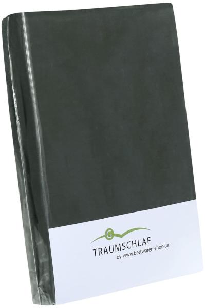 TRAUMSCHLAF Spannbettlaken Jersey-Elasthan Stretch, Jersey, Gummizug: Rundumgummi, (1 Stück), auch für hohe Matratzen