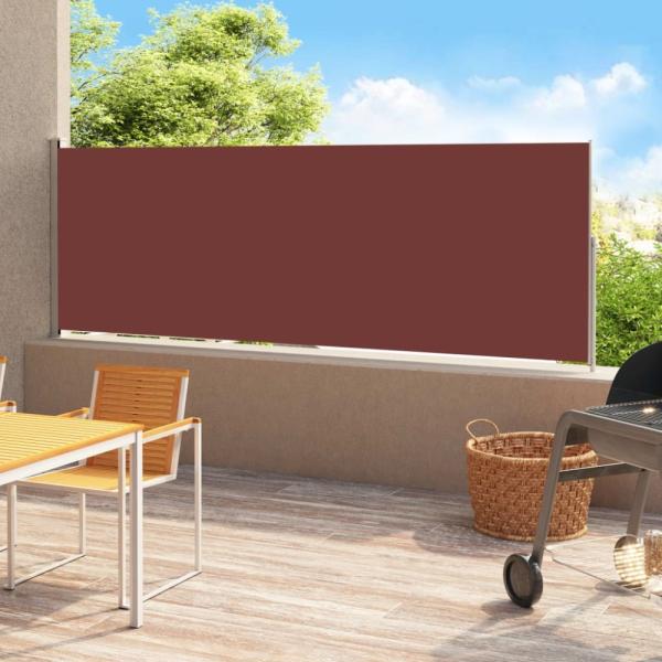 vidaXL Seitenmarkise Ausziehbar 180x500 cm Braun