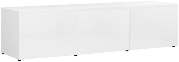 vidaXL TV-Schrank Hochglanz-Weiß 120 x 34 x 30 cm Spanplatte