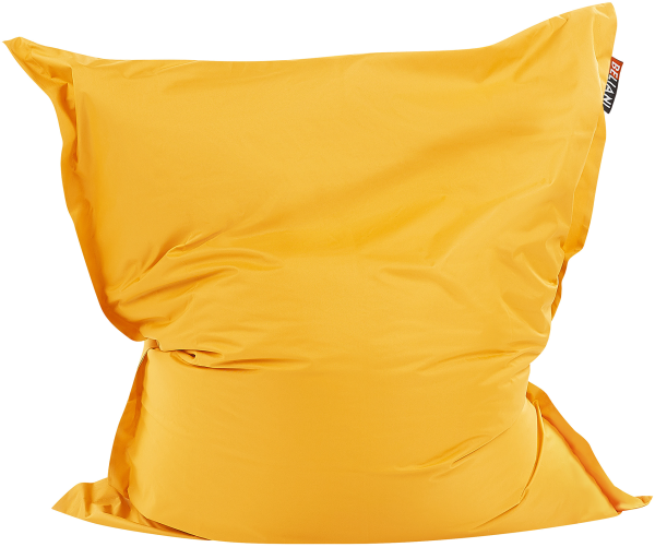 Sitzsack mit Innensack für In- und Outdoor 140 x 180 cm gelb FUZZY