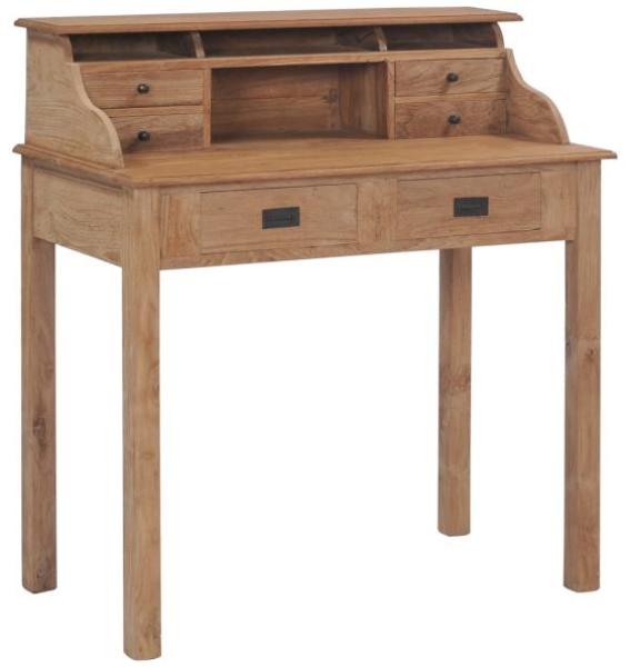 Schreibtisch, Massivholz Teak, 90 × 50 × 100 cm