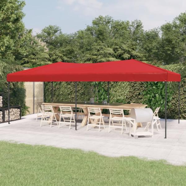 vidaXL Partyzelt Faltbar Rot 3x6 m 93541